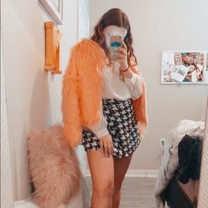 Pink Faux Fur Jacket